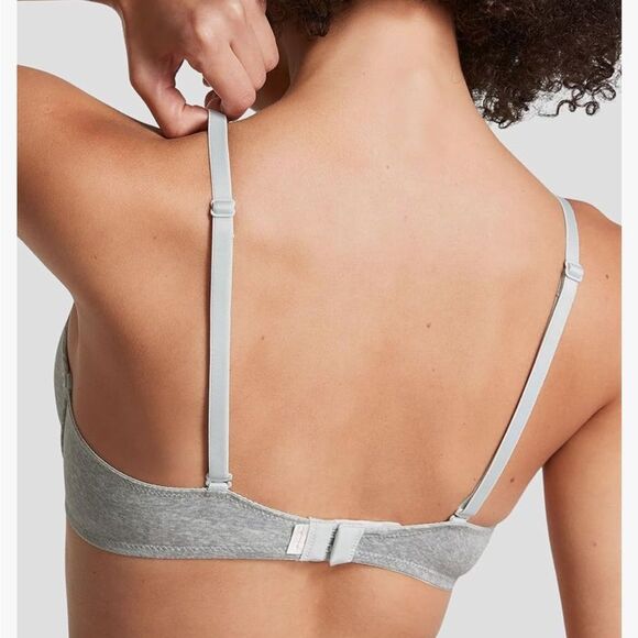 PINK‎ WEAR EVERYWHERE PUSH-UP BRA GREY SZ 32C nwt - Picture 2 of 6